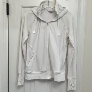Athleta White Zip-Up Jacket
